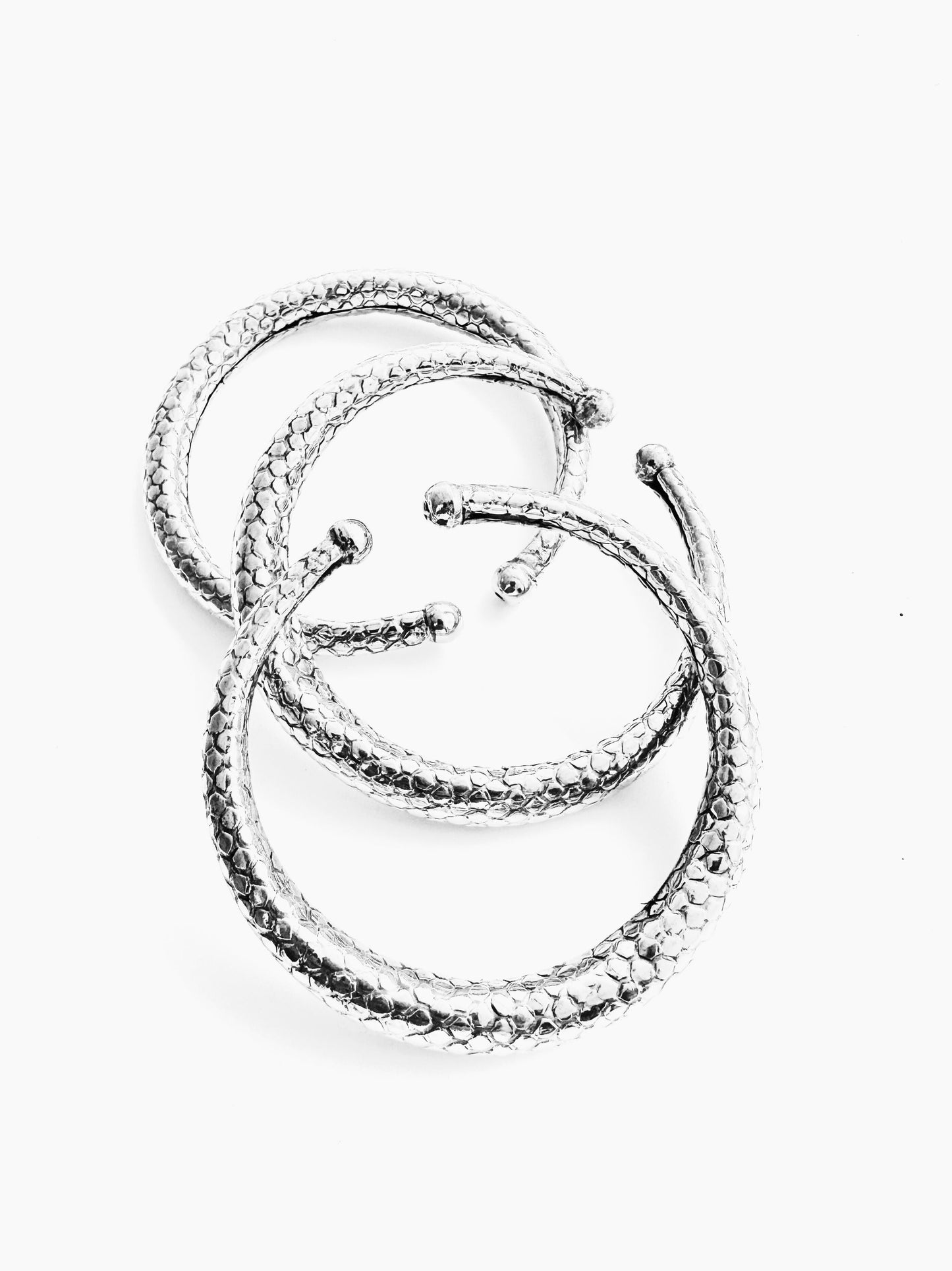 Vintage Etched Silver Cuff