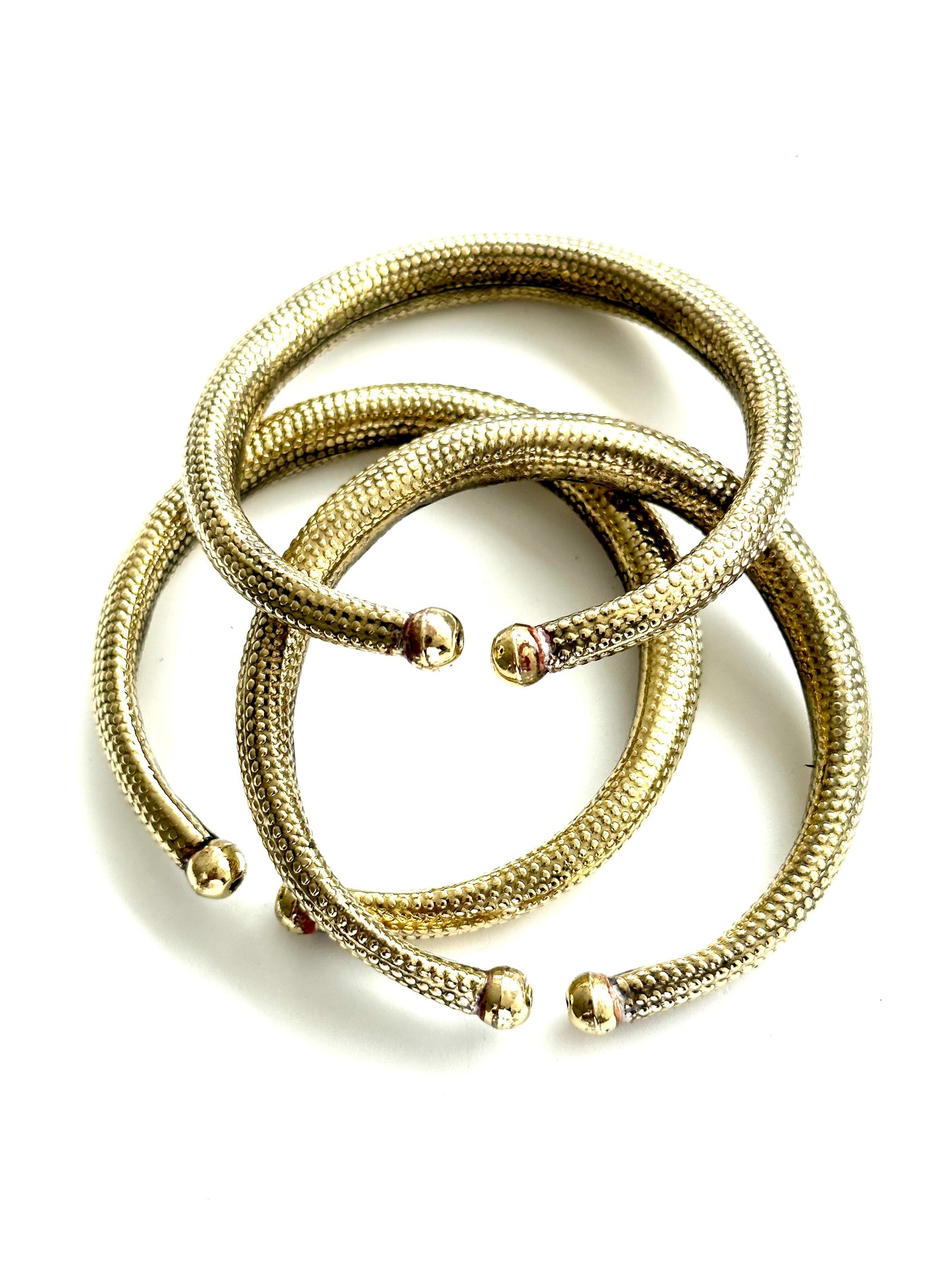 Vintage Etched Brass Cuff